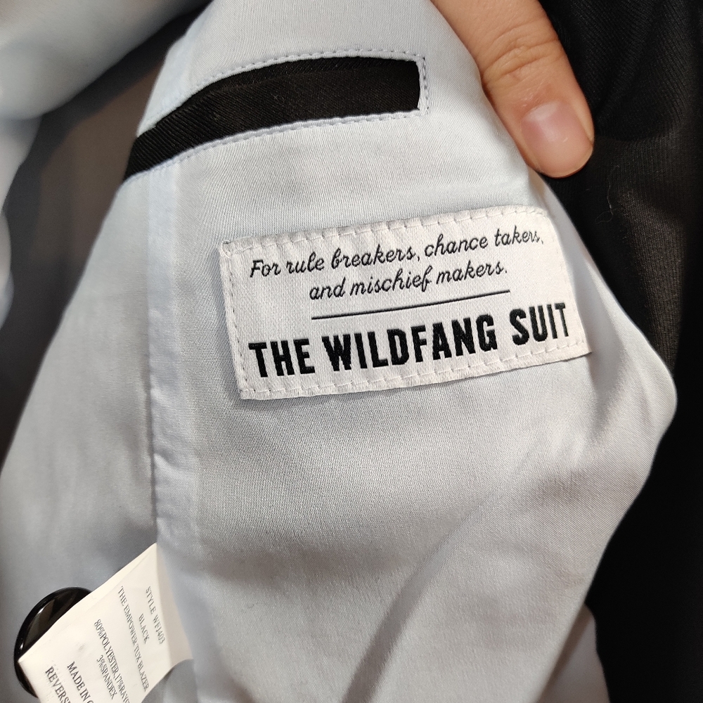 Wildfang The Empower Tux Blazer Jacket Black Sz L - Picture 6 of 9